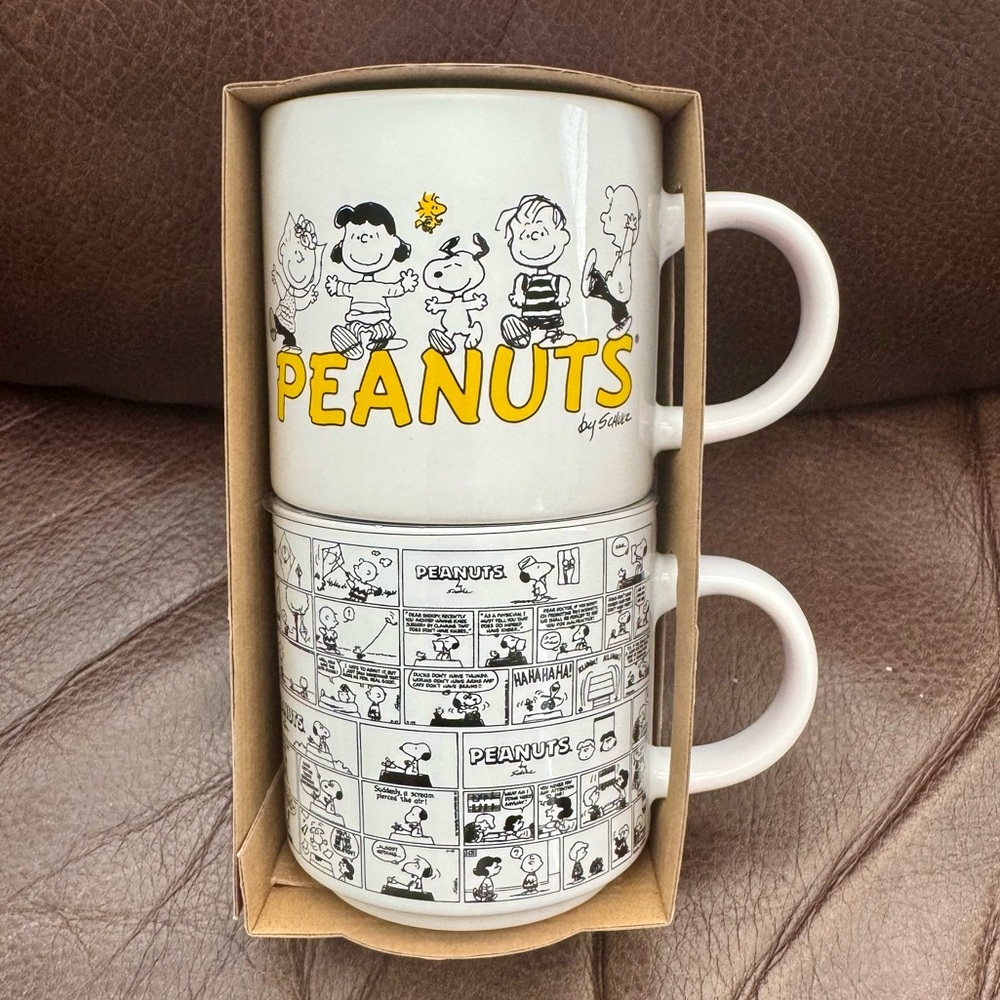 Peanuts Comic Strip 13oz Ceramic Mug Set